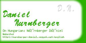 daniel nurnberger business card